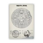 poster de letoile la mort lempire galactique 30 x 40 cm blanc 473 1