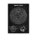poster de letoile la mort lempire galactique 30 x 40 cm noir 723 1