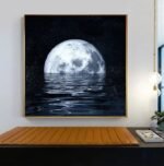 poster decoratif clair de lune en toile 100 coton 40 x 40cm 838 1