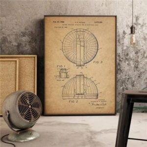 poster des plans dune coupole dobservatoire astronomique 30 x 42 cm 902 1
