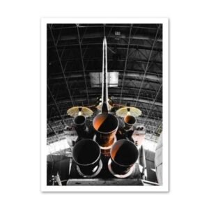 poster des propulseurs de navette spatiale pour une deco astronautique 30 x 40 cm 249 1