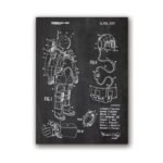 poster du brevet des premieres combinaisons spatiales 30 x 40 cm 159 1