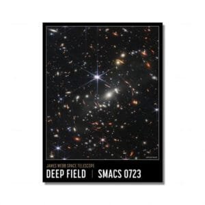Poster Du Champ Profond Du Télescope Spatial James Webb - 30 x 40cm