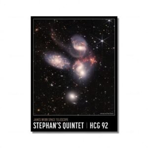 poster du quintette de stephan par le telescope james webb 30 x 40cm 310 1