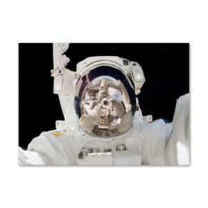 poster dun astronaute en selfie pour celebrer lexploration spatiale 30 x 40 cm 745 1