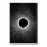 poster eclipse solaire totale en haute definition sur toile coton 30 x 45 cm 359 1