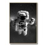 poster en noir et blanc de lastronaute michael gernhardt 30 x 45 cm 155 1