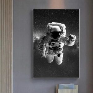 poster en noir et blanc de lastronaute michael gernhardt 754 1