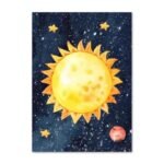 poster en toile colore du soleil pour la chambre des enfants 30 x 40 cm 578 1