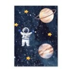 poster en toile dun astronaute inspirant pour enfants 30 x 40 cm 240 1