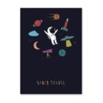 poster enfant amusant sur le theme du space travel 30 x 40 cm 699 1