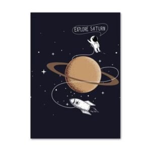 poster explore saturn un cadeau ideal pour la chambre denfant 30 x 40 cm 895 1