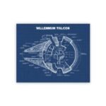 poster haute definition des plans du vaisseau faucon millenium 937 1