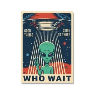 Poster Retro Alien Pour Une Décoration Vintage 2 Poster Retro Alien Pour Une Décoration Vintage - 30 x 40 Cm