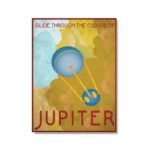 poster retro de la planete jupiter en haute definition 30 x 40 cm 527 1