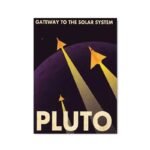 poster retro de pluton pour une decoration interieure unique 30 x 40 cm 664 1