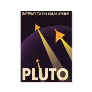 poster retro de pluton pour une decoration interieure unique 30 x 40 cm 664 1