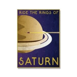 poster retro de saturne en toile 100 coton haute definition 30 x 40 cm 297 1