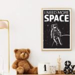 poster toile astronaute revez de lespace chez 542 1