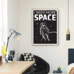 poster toile astronaute revez de lespace chez 778 1
