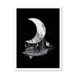 poster vaisseau lunaire en toile 100 coton haute definition 30 x 40 cm 719 1