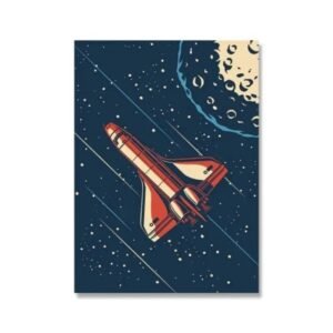 poster vintage de navette spatiale en toile 100 coton 30 x 40 cm 358 1