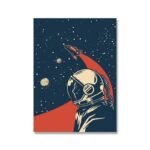 poster vintage dexplorateur de lespace en toile 100 coton 30 x 40 cm 712 1