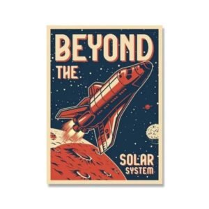 poster vintage navette spatiale pour jeunes astronautes en herbe 30 x 40 cm 877 1