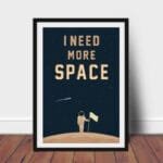 Posters D’astronomie Pour La Chambre Des Enfants - 30x40 Cm / i Need More Space