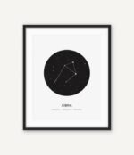 posters de constellations elegants en toile coton 30x40 cm balance 402 1