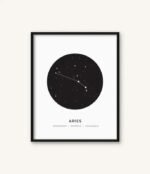 posters de constellations elegants en toile coton 30x40 cm belier 926 1