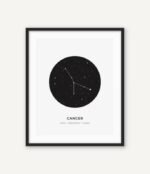 posters de constellations elegants en toile coton 30x40 cm cancer 496 1