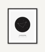 posters de constellations elegants en toile coton 30x40 cm capricorne 794 1