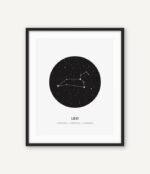posters de constellations elegants en toile coton 30x40 cm lion 147 1