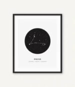 posters de constellations elegants en toile coton 30x40 cm poissons 227 1