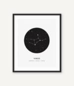 posters de constellations elegants en toile coton 30x40 cm vierge 436 1