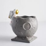 Pot À Crayon Lune Avec Astronaute