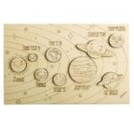 Puzzle En Bois Des Planètes Du Système Solaire Pour Enfants - Sans Couleur