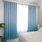 Rideaux Étoilés Turquoise Et Bleu Clair