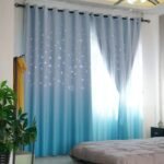 Rideaux Étoilés Turquoise Et Bleu Clair