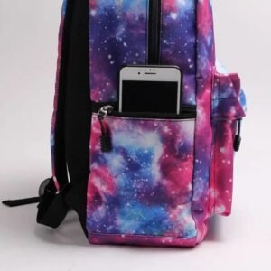 sac a dos saturne sur fond etoile pour le materiel scolaire sacs 618 1