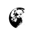 sticker demi lune eclat mystique pour votre interieur noir 30cm x 36cm stickers lune 987 1