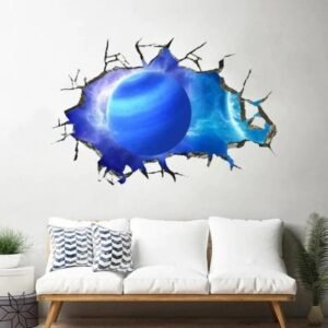 sticker mural 3d neptune pour decorer votre mur avec style stickers de decoration 599 1