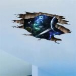 sticker mural 3d planetes pour une deco spatiale magique stickers de decoration 297 1