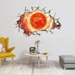 Sticker Mural 3d Soleil