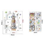 sticker mural fusee pour transformer la chambre de votre enfant stickers espace 745 1