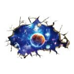 sticker mural planete sur fond spatial pour une deco cosmique 373 1