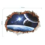 stickers 3d planetes une fenetre sur lunivers chez de decoration dinterieur 458 1