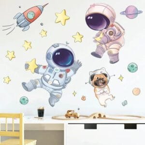 Stickers D’astronautes Pour Chambre D’enfant 1 Stickers D’astronautes Pour Chambre D’enfant