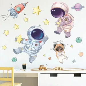 Stickers D’astronautes Pour Chambre D’enfant 1 Stickers D’astronautes Pour Chambre D’enfant